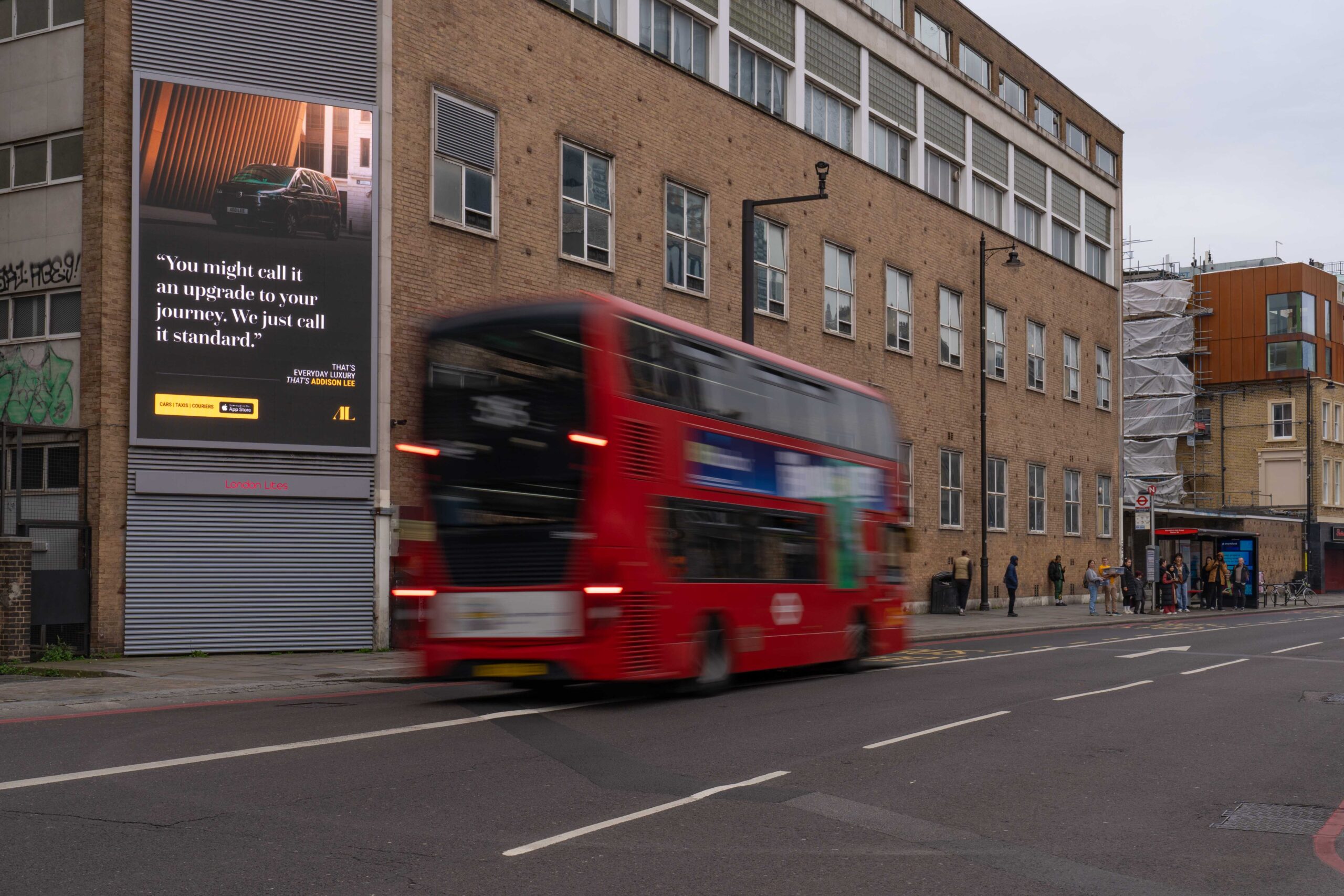 Example of billboard advertising creative design in London.