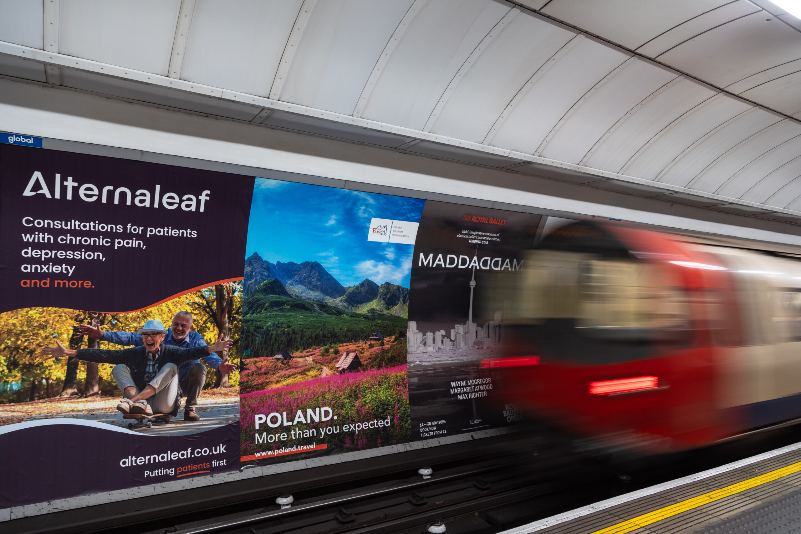 Polish tourism advertising on the London Underground